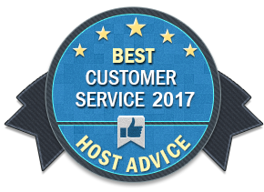 HostUS - Great Customer Service Award from HostAdvice
