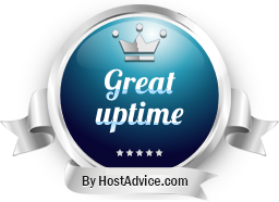 HostAdvice Great Uptime Award for HostUS