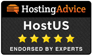 HostUS - HostingAdvice Endorsement
